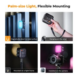 K&F Concept RGB Video Light, 360° Full Color Portable Photography Light K&F Concept RGB Video Light, 360° Full Color Portable Photography Light